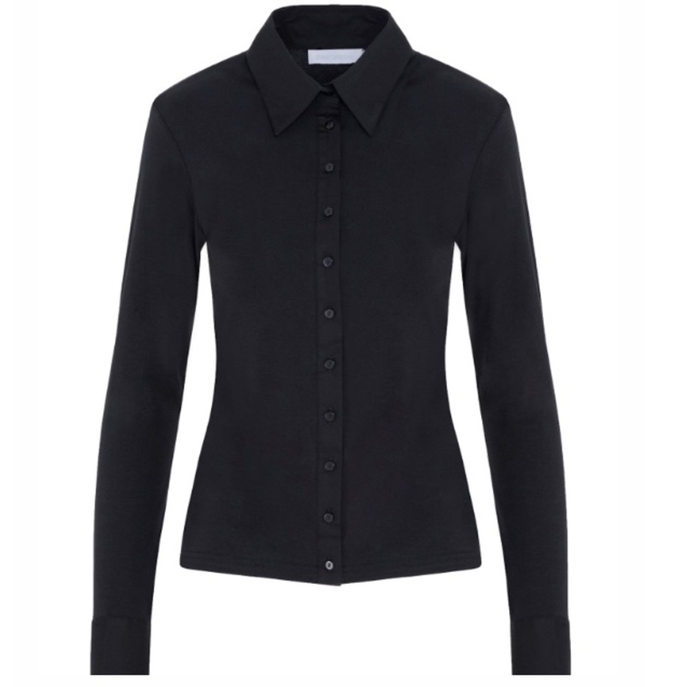 Anne Fontaine’s classic button down, Black, 42